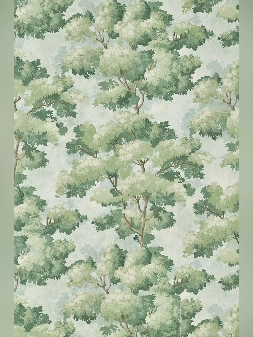 Anthropologie Green Scenic Tree Botanical Wallpaper